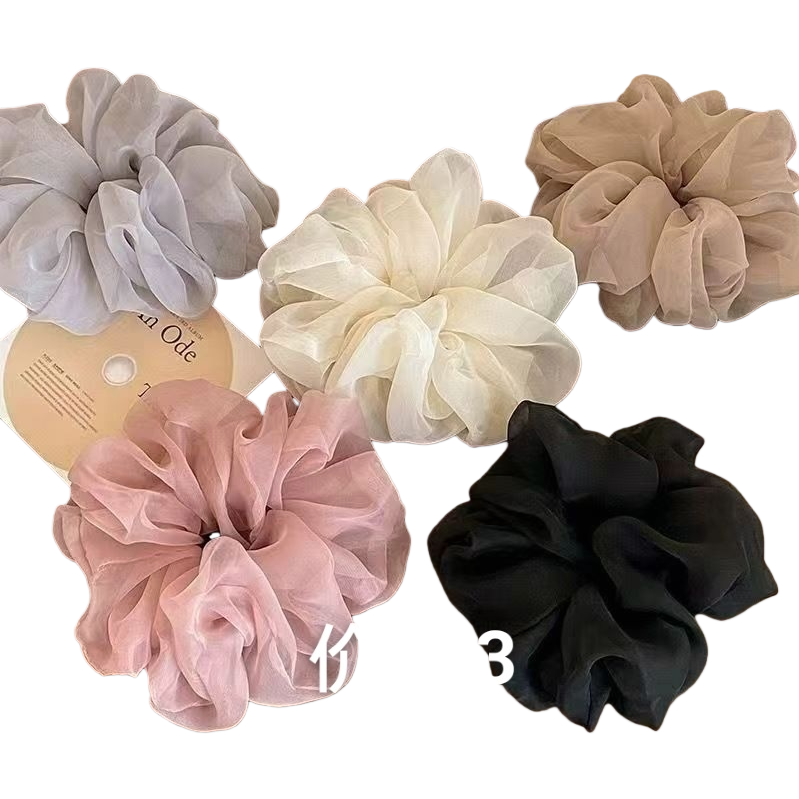 The large intestine hair band, hair accessory and hair rope are fashionable, versatile, highly elastic and won't damage your hair Item Picture