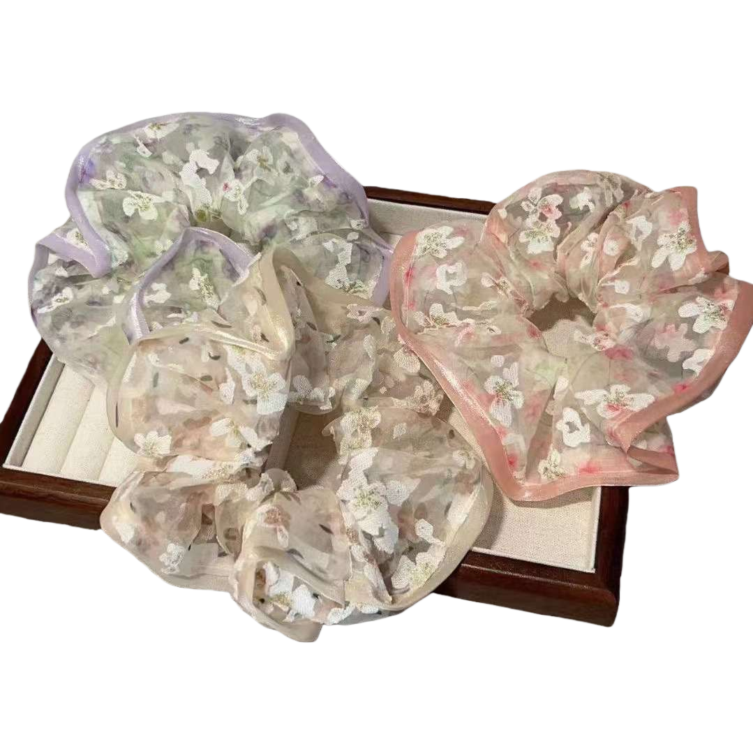 饰品/发圈/发饰/大肠发圈/发绳白底实物图