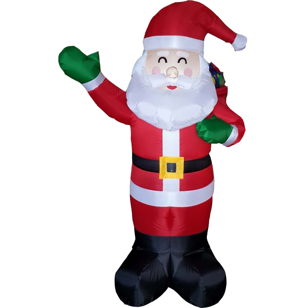 Cartoon Santa Claus inflatable dolls, 1.8 meters long, 5 backpacks of the old man Item Picture
