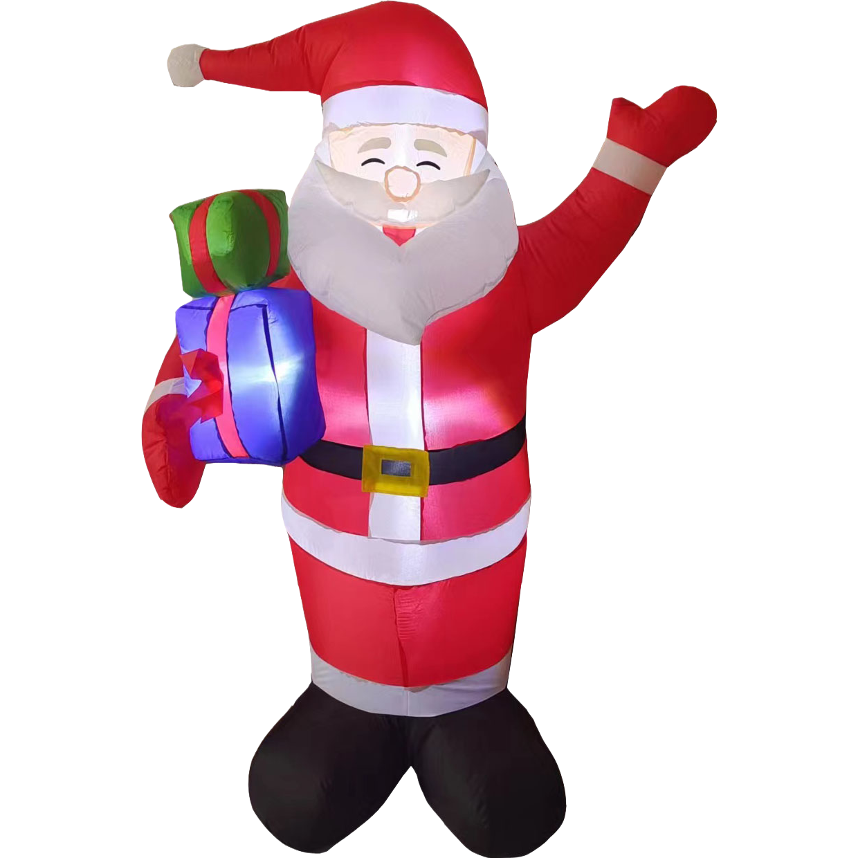 Cartoon Santa Claus inflatable doll 1.8-meter hand-held gift package for the elderly Item Picture