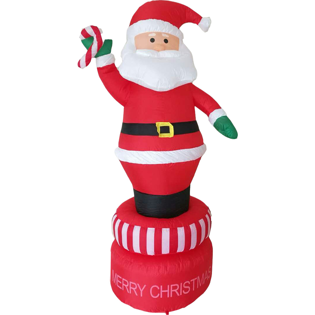Santa Claus inflatable decoration 2.1-meter rotating Old man Item Picture