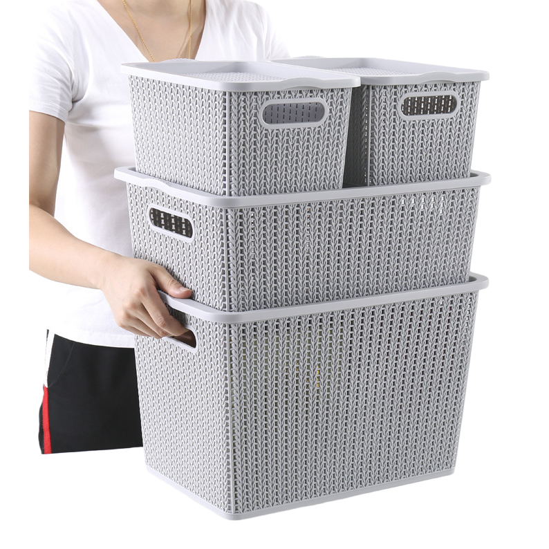 Woven storage basket, storage basket, organizing storage box, multi-functional storage basket Item Picture