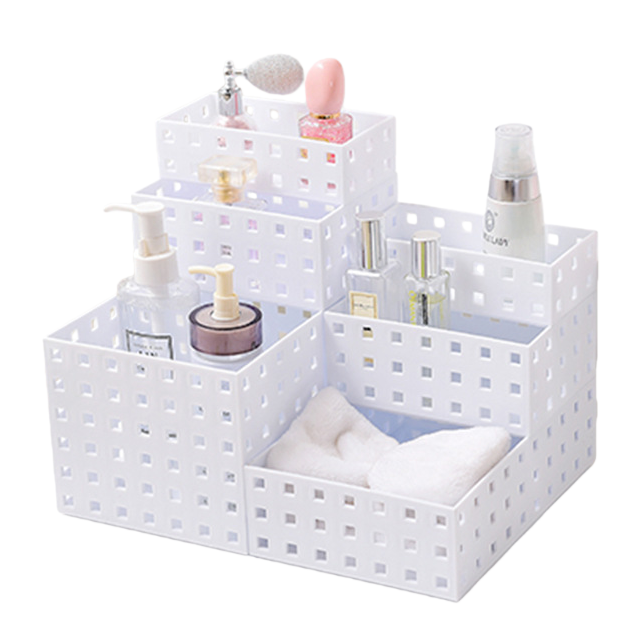 White plastic storage box, acrylic bar special storage supplies Item Picture