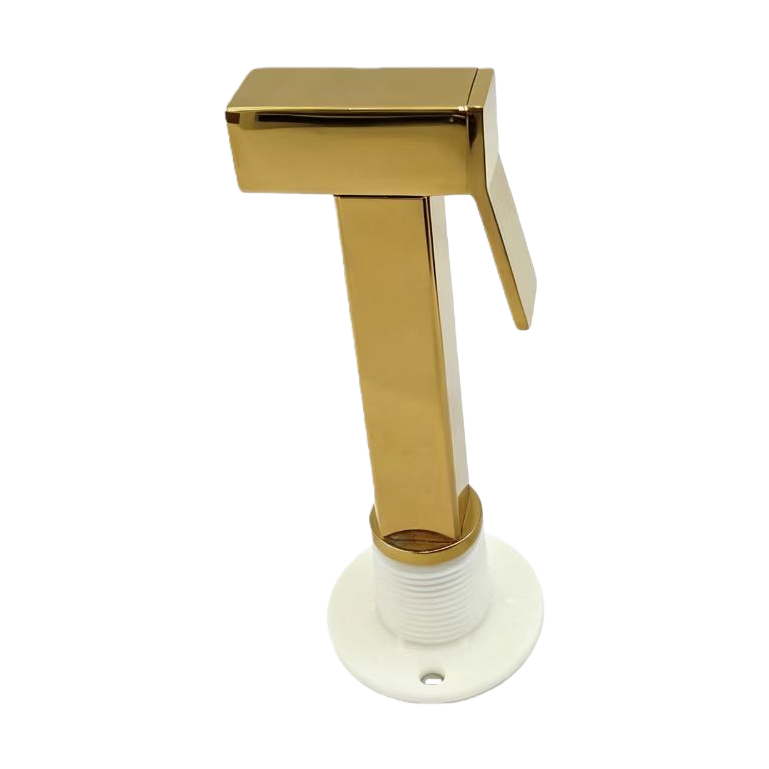 Zinc square Press type gynecological washbasin spray gun - Gold Item Picture