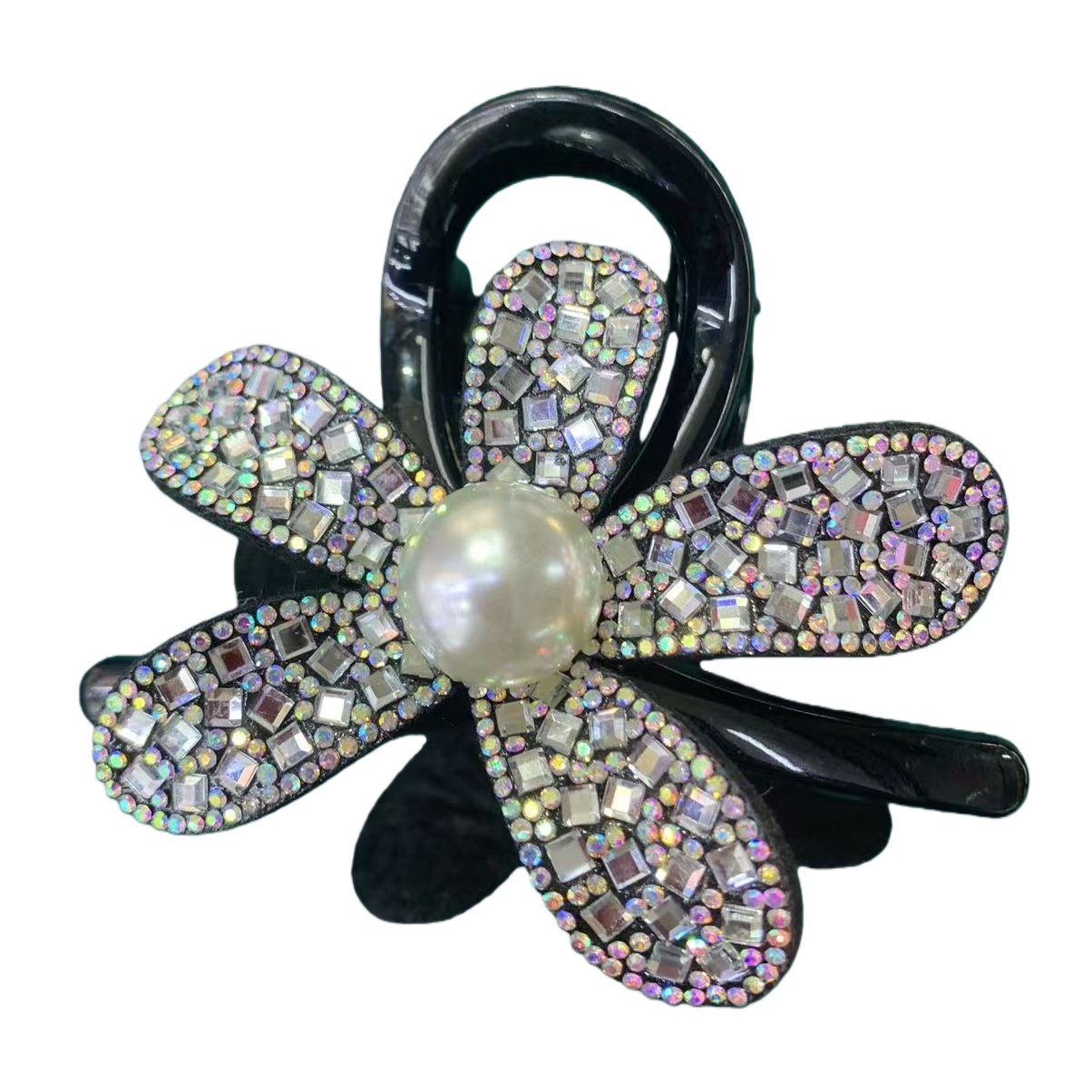 Acetic acid gripper flower-shaped decorative hair clip, shark clip hair clip 180g Item Picture