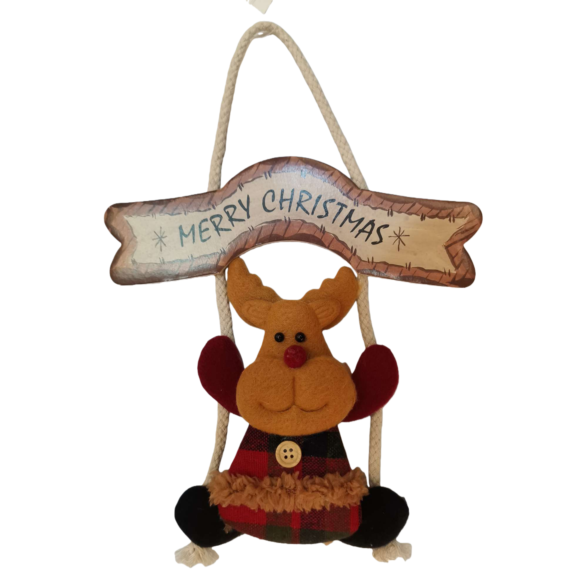 Christmas pendants, Christmas tree decorations, reindeer snowman, Santa Claus pendants, festive scene decorative pendants Item Picture