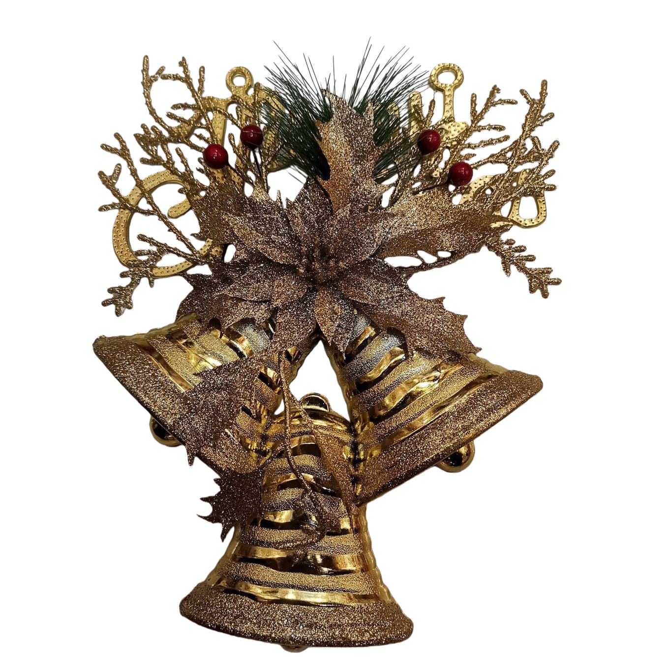 Christmas golden Christmas bell decorations Item Picture