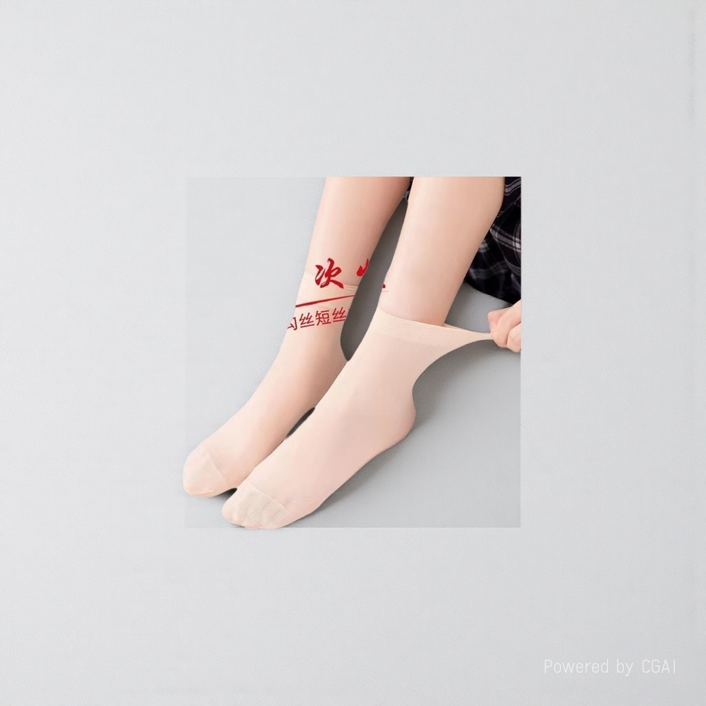 Children's transparent short silk stockings, girls' spring and autumn open-crotch, girls' tower wind foot wear 10D Application Scenario