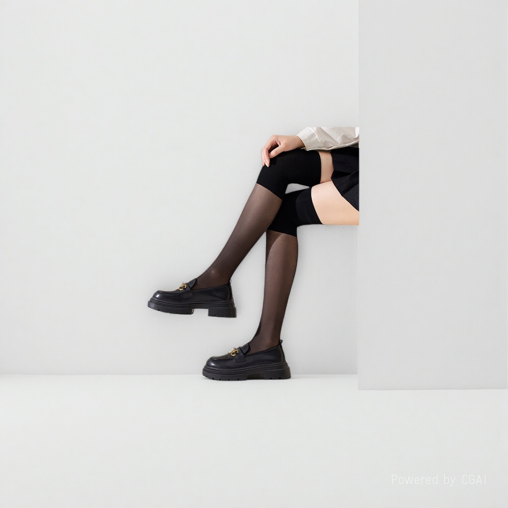 Black children's open-crotch stockings for girls, spring and autumn style, tower style leg skin care Application Scenario