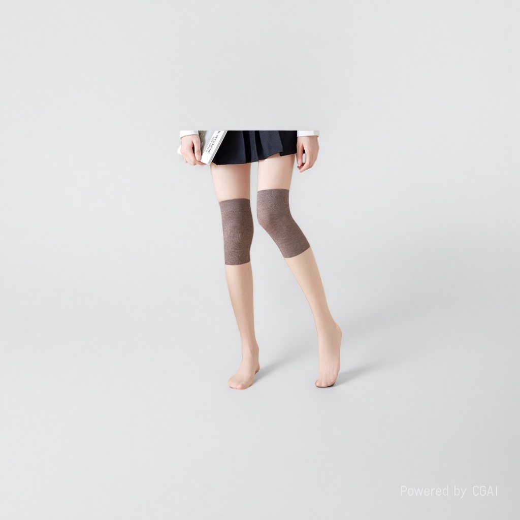 Silicone knee pads for sports, leg muscle pads, heated knee pads, suitable for both men and women, providing support and protection details Picture