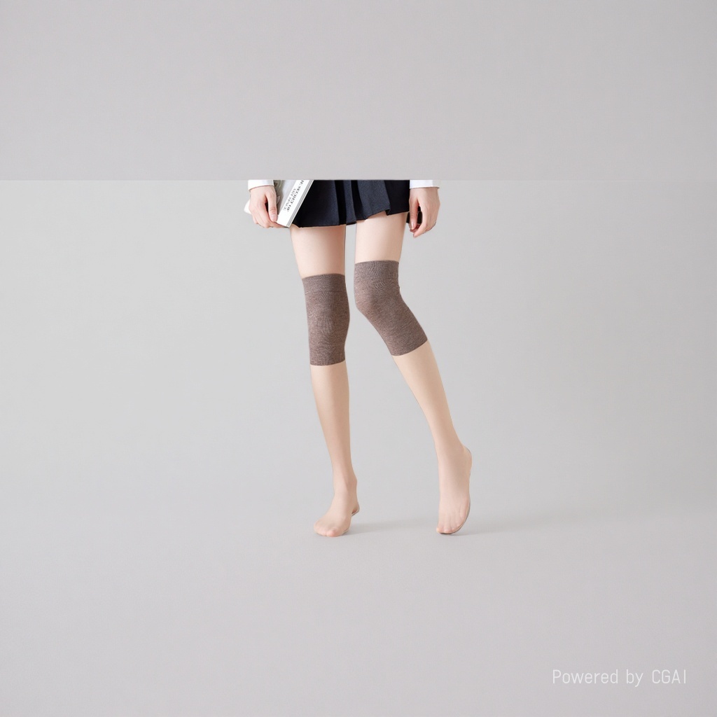 Silicone knee pads for sports, leg muscle pads, heated knee pads, suitable for both men and women, providing support and protection Specification image