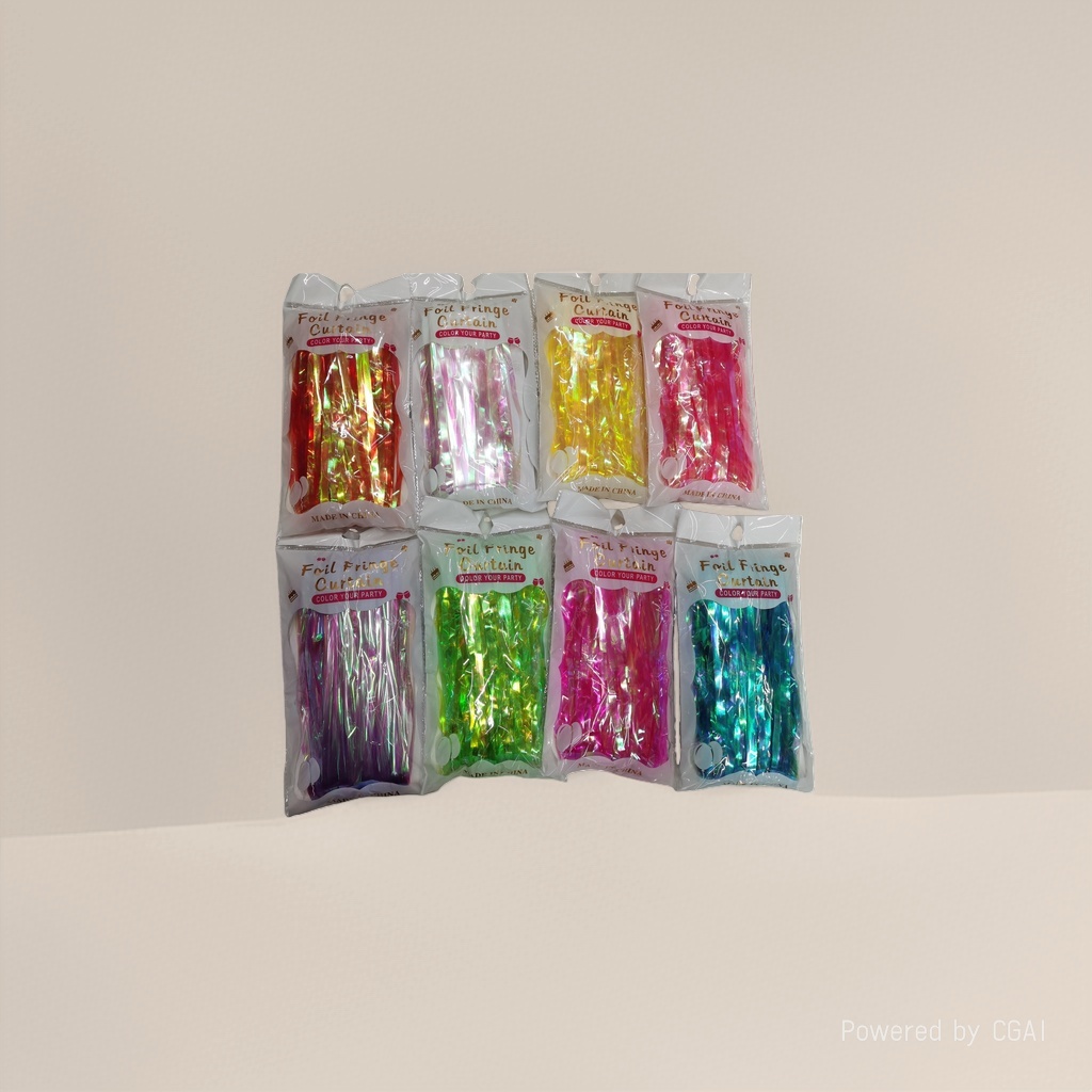 1X2 3M silk M colorful door curtain for festival scene arrangement and party decoration Specification image
