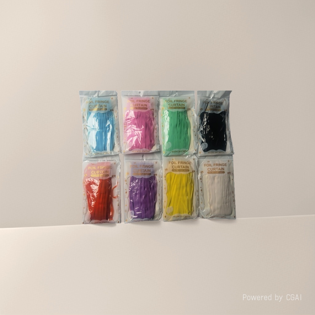 1X2-meter 1.6-thread macaron door curtain scene arrangement party decoration colorful stripe latte art