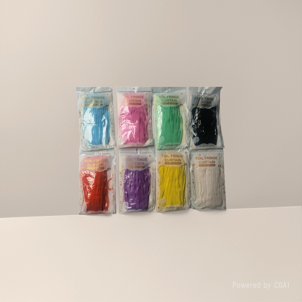 1X2-meter 1.6-thread macaron door curtain scene arrangement party decoration colorful stripe latte art Application Scenario