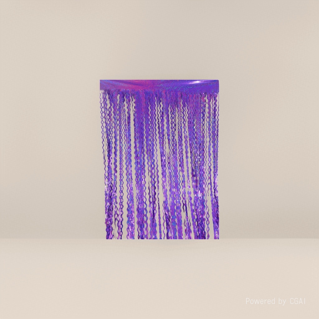 1X2M 1.6-thread laser point curved knife door curtain Christmas decoration party decoration Specification image