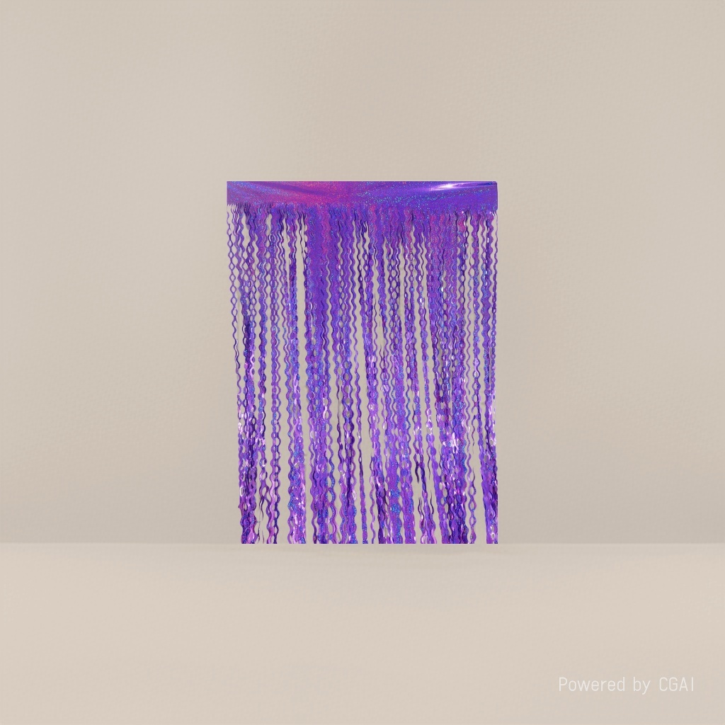 1X2M 1.6-thread laser point curved knife door curtain Christmas decoration party decoration
