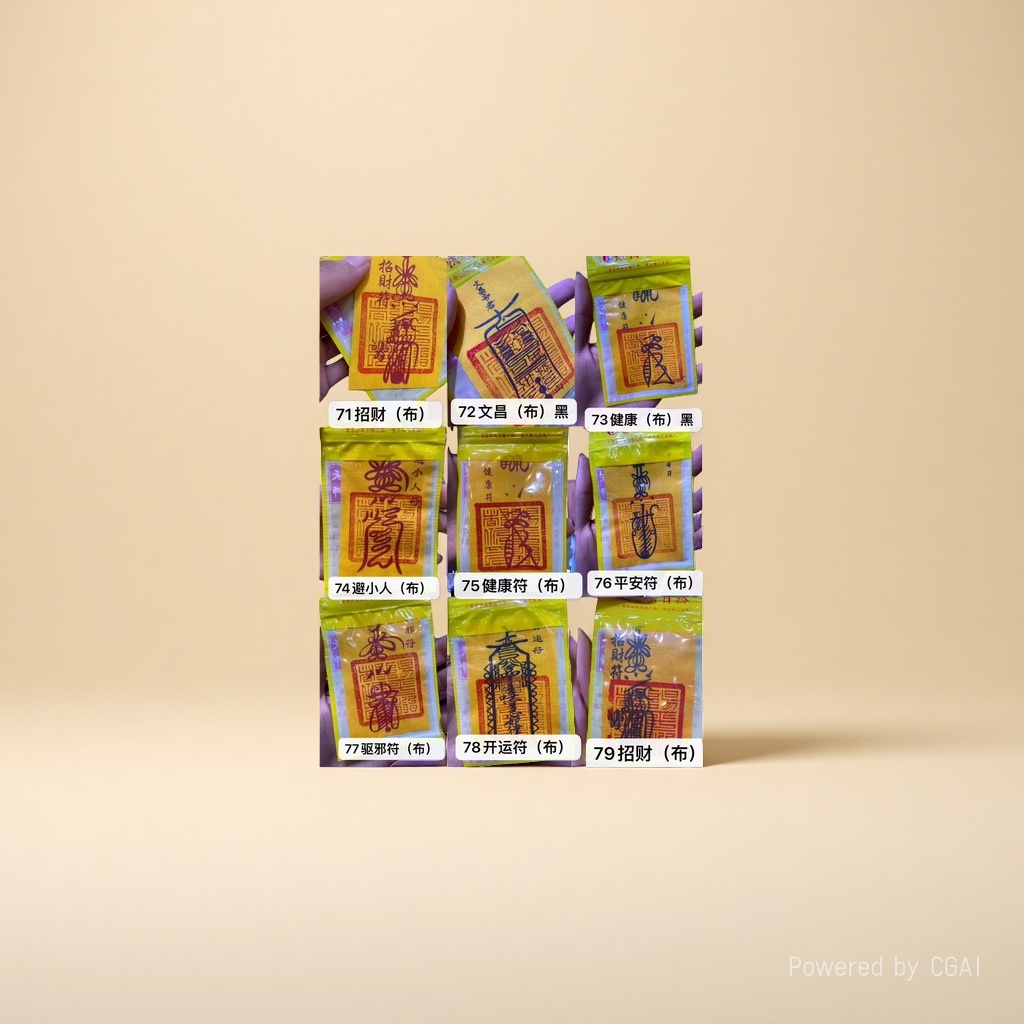 The yellow fabric talisman of the Huatai Sui Brocade Bag is a wealth attraction talisman, a culture and prosperity talisman, a health talisman, a talisman for warding off evil people, a peace talisman, an exorcism talisman for bringing good luck Application Scenario