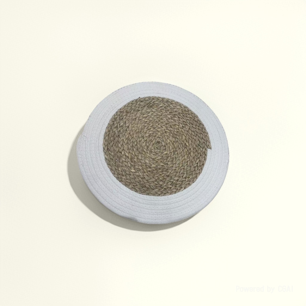 Woven round floor mat, 120cm thick anti-slip carpet for living room and bedroom details Picture
