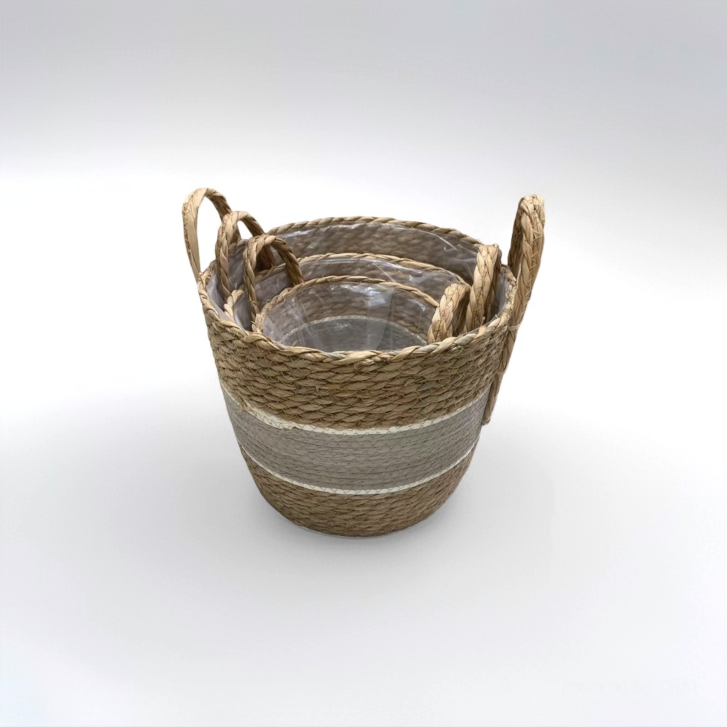 Wedding ironwork road guide flower basket, scented sheet, knitted flower decoration flower basket details Picture