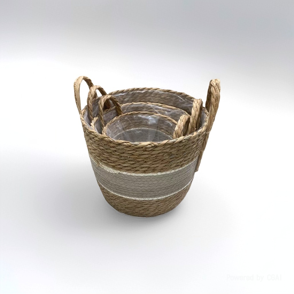 Wedding ironwork road guide flower basket, scented sheet, knitted flower decoration flower basket