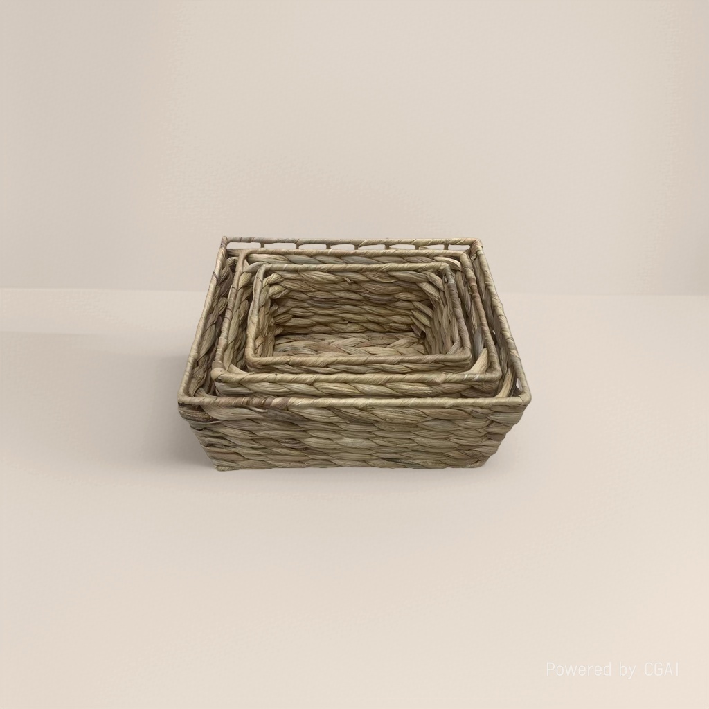 Woven storage basket, multi-functional organizing and storage box Specification image