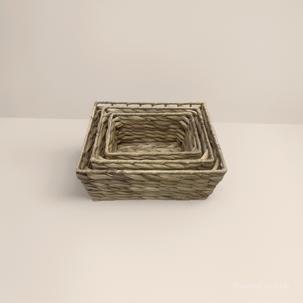 Woven storage basket, multi-functional organizing and storage box Application Scenario