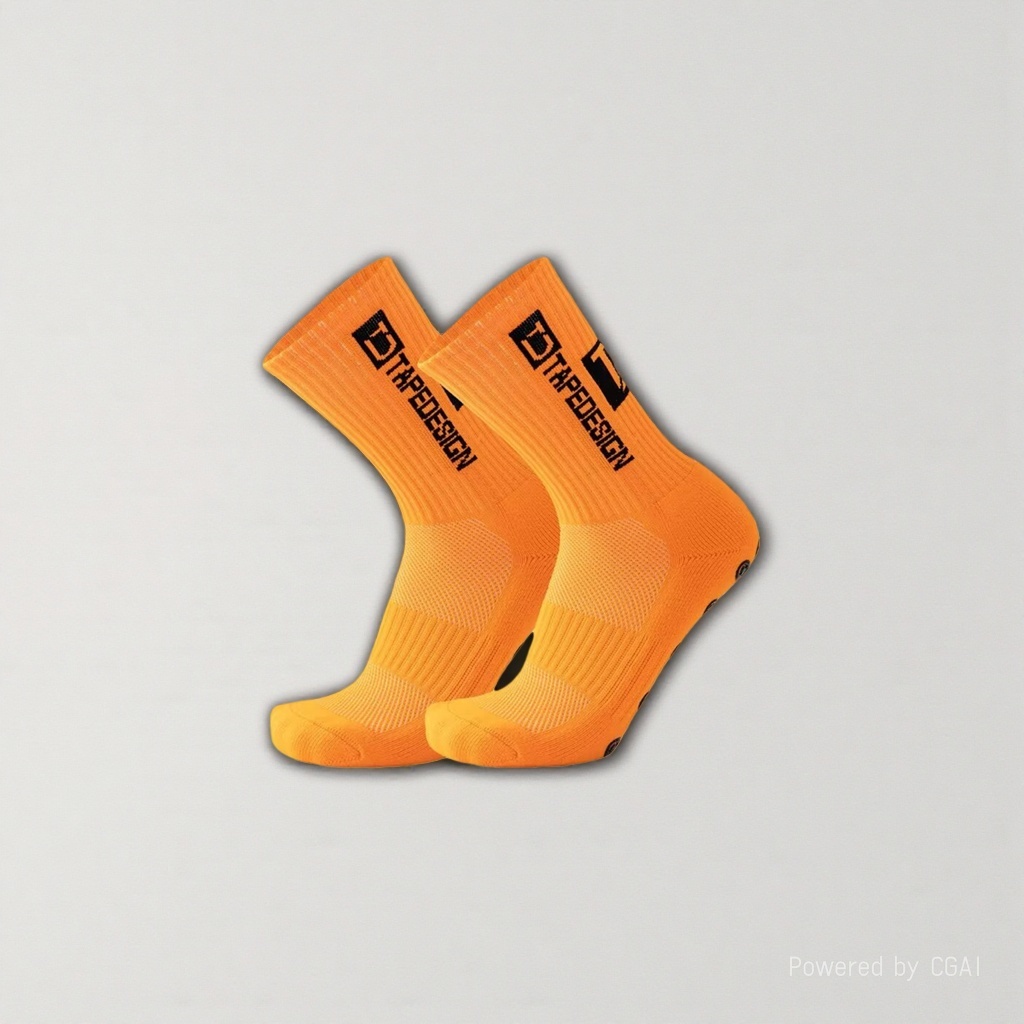 Orange sporty casual cotton socks for men and women, long and trendy socks Application Scenario