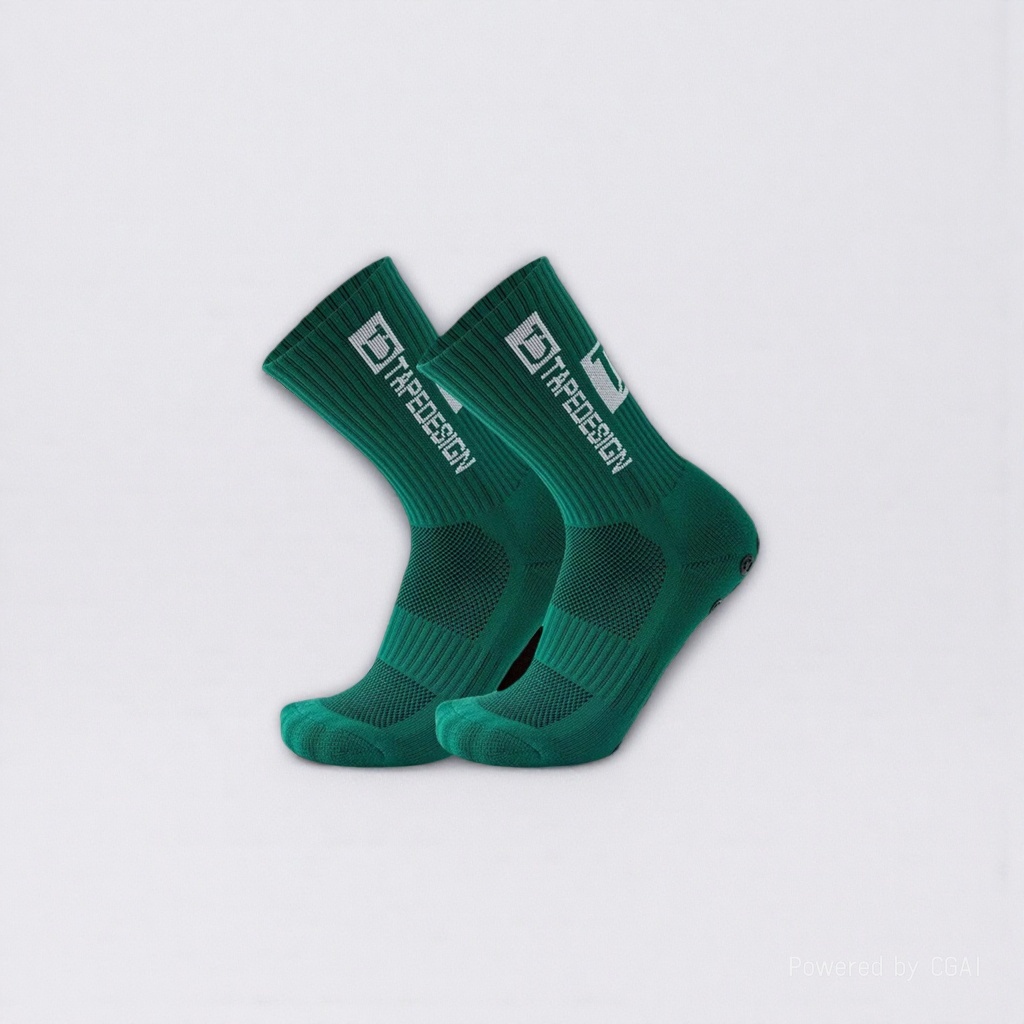 Green sporty casual cotton socks for men and women, long and trendy socks Specification image