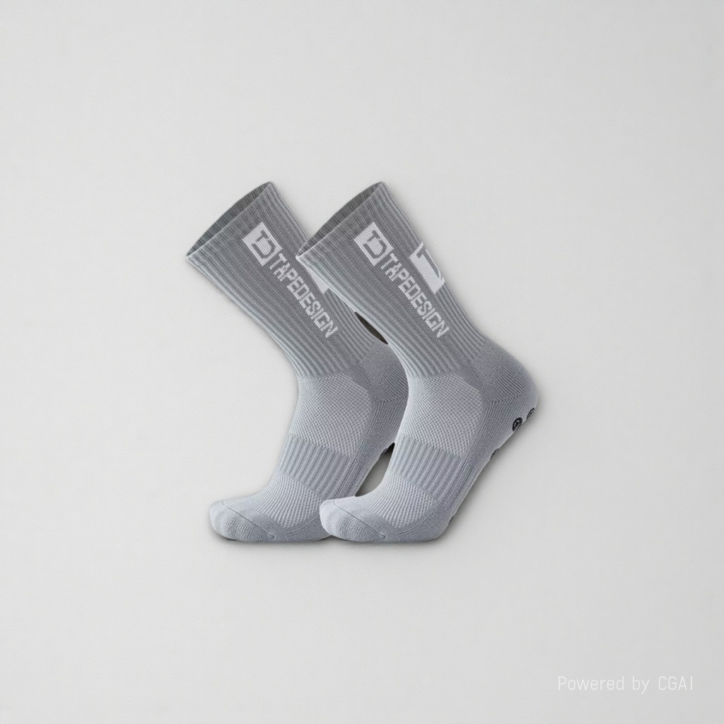 Grey sporty casual cotton socks for men and women, long and trendy socks Application Scenario