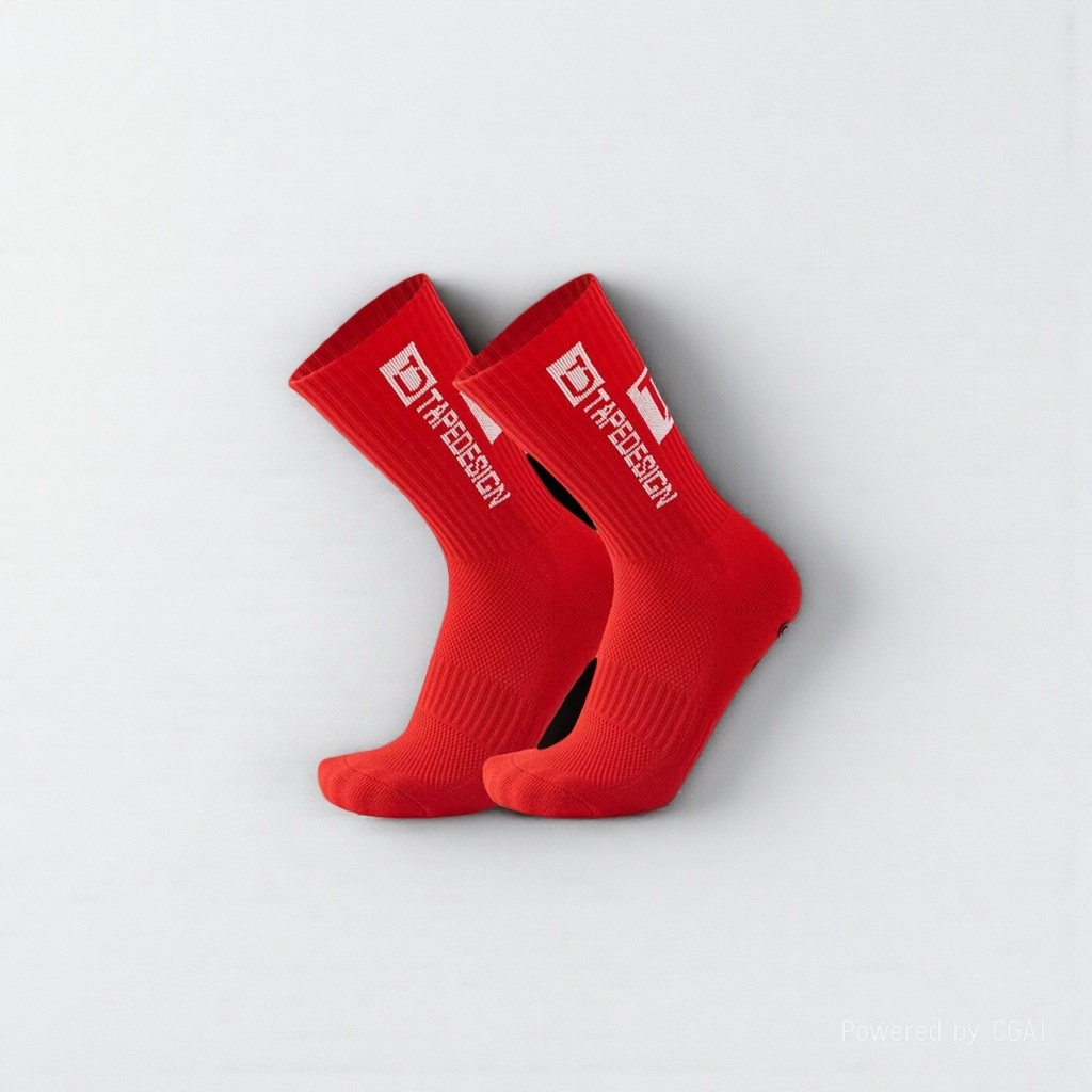 Red children's open-crotch stockings for spring and autumn girls in a tower style