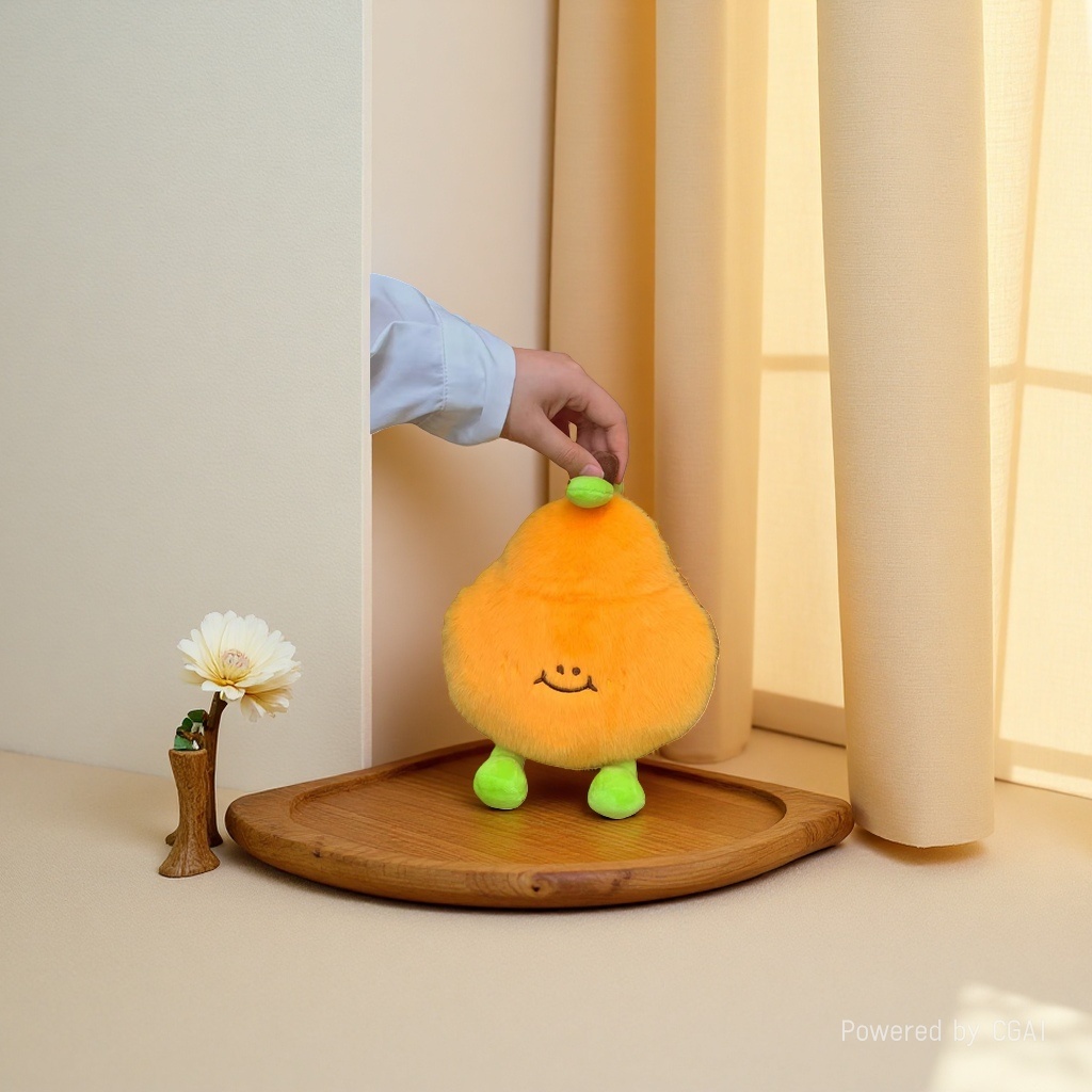 Simulated fruit and vegetable food toys, orange fruit-shaped plush dolls Application Scenario