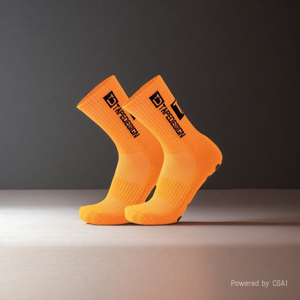 Orange sporty casual cotton socks for men and women, long and trendy socks Application Scenario
