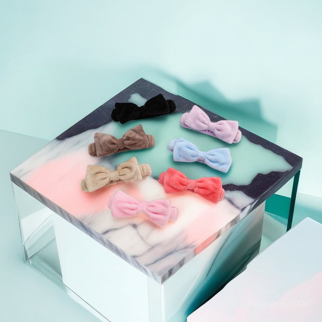 Plush bow acetate clip, shark clip, hairpin, fashionable hair clip
