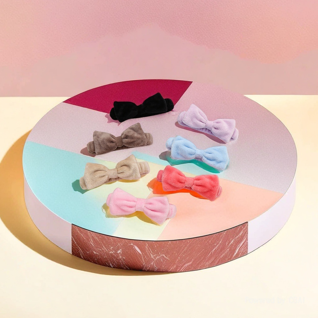 Plush bow acetate clip, shark clip, hairpin, fashionable hair clip details Picture