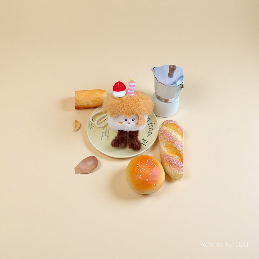 Dessert, little animal, afternoon tea, dessert series, plush toys, simulated cake dolls, party photo props wholesale Specification image