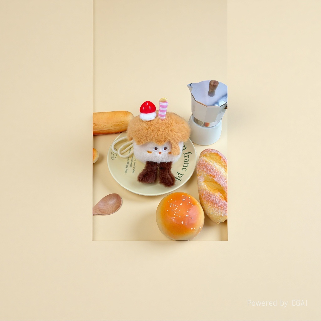 Dessert, little animal, afternoon tea, dessert series, plush toys, simulated cake dolls, party photo props wholesale details Picture