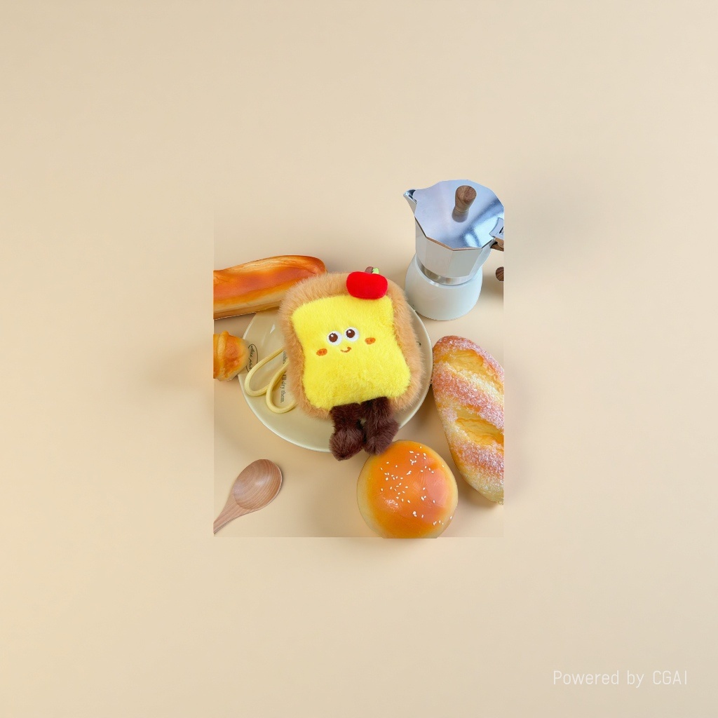 Delicious Western food, hamburgers, French fries, sandwiches, plush toys, food figurines, table companions, and palm-sized ornaments details Picture