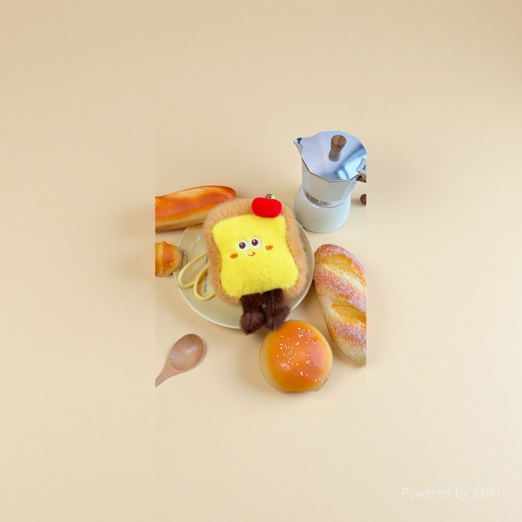 Delicious Western food, hamburgers, French fries, sandwiches, plush toys, food figurines, table companions, and palm-sized ornaments