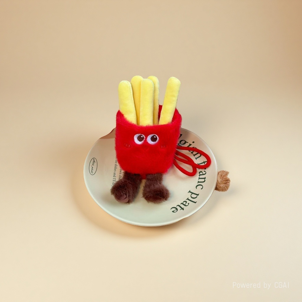 Cute hamburgers, fries, plush pendants, sushi croissants, creative food figurines, decorative items, cartoon keychains, dolls. 093803058