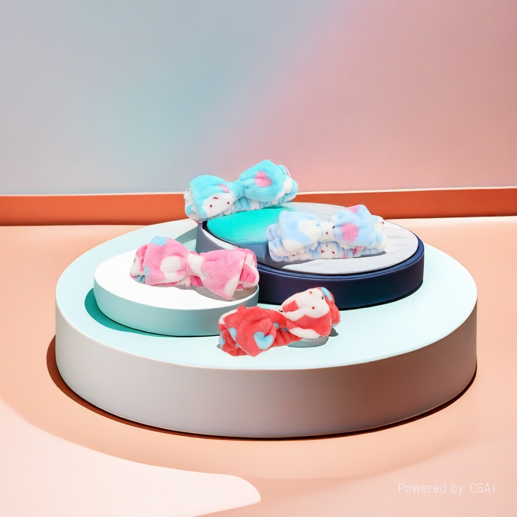KT Cat, Cinnamon Dog, plush bow, Yoga, sweat-absorbing hair band, sweat-wiping Wristband details Picture