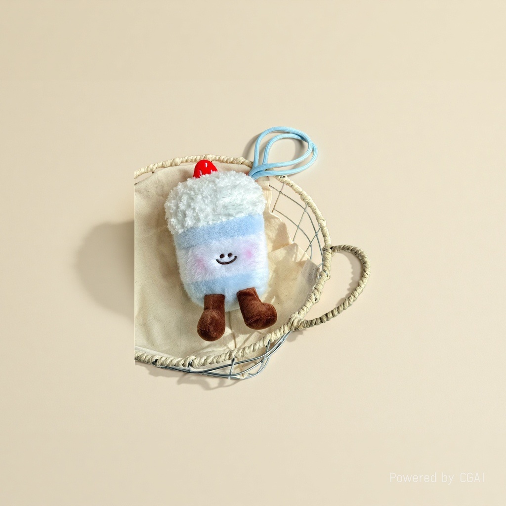 Super cute and adorable Q-version plush cake figurine pendant, heartwarming girl table companion dessert doll plush toy wholesale Application Scenario