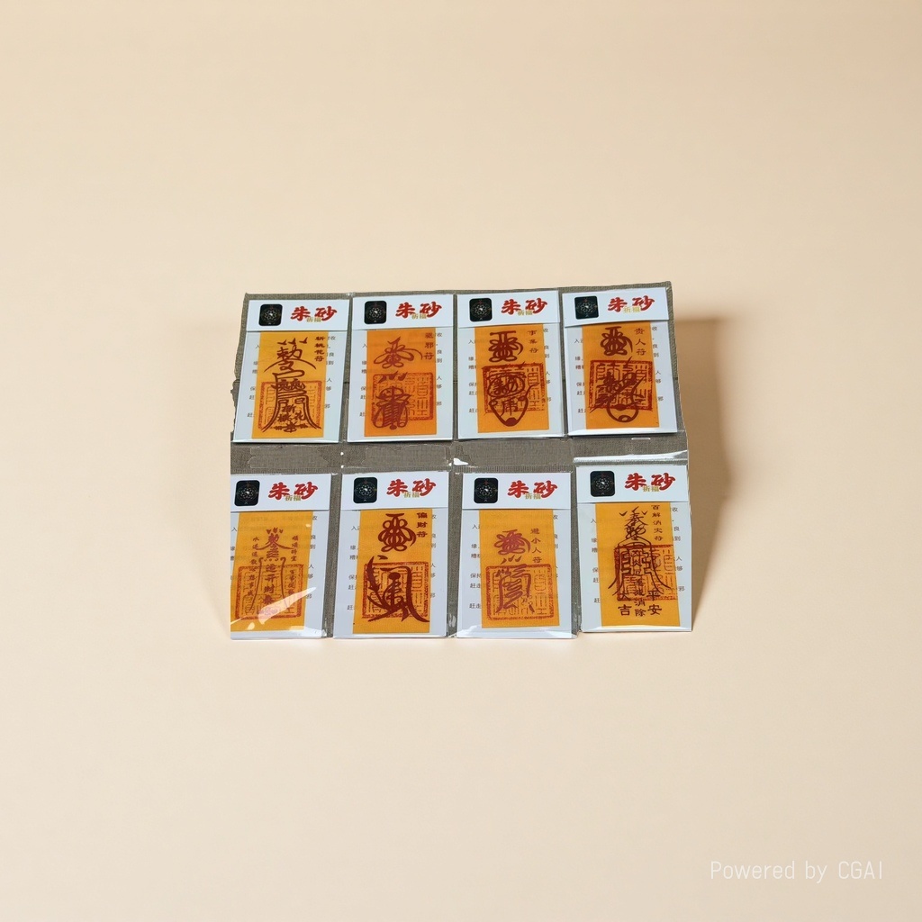 Wholesale of 32 items including hand-painted cinnabar cultural and creative products such as Yellow Fortune, yellow paper, Ping 'an, and Wenchang. For business inquiries, please contact customer service to view the catalogue. 2 Specification image