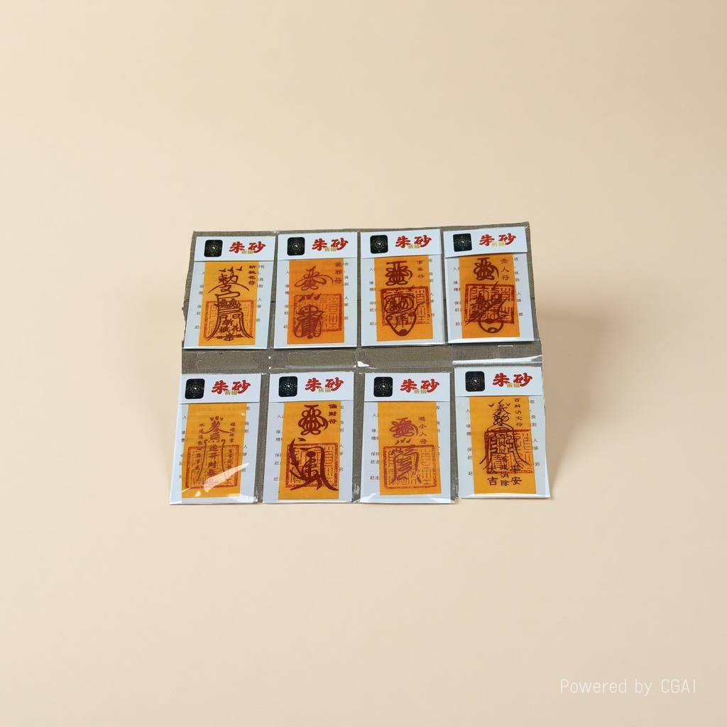 Wholesale of 32 items including hand-painted cinnabar cultural and creative products such as Yellow Fortune, yellow paper, Ping 'an, and Wenchang. For business inquiries, please contact customer service to view the catalogue. 2 details Picture