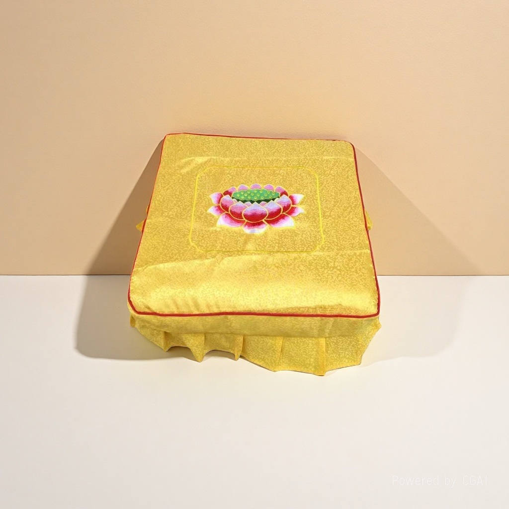 Yellow lotus honeycomb mesh sponge chair cushion, buttock cushion, chair cushion details Picture