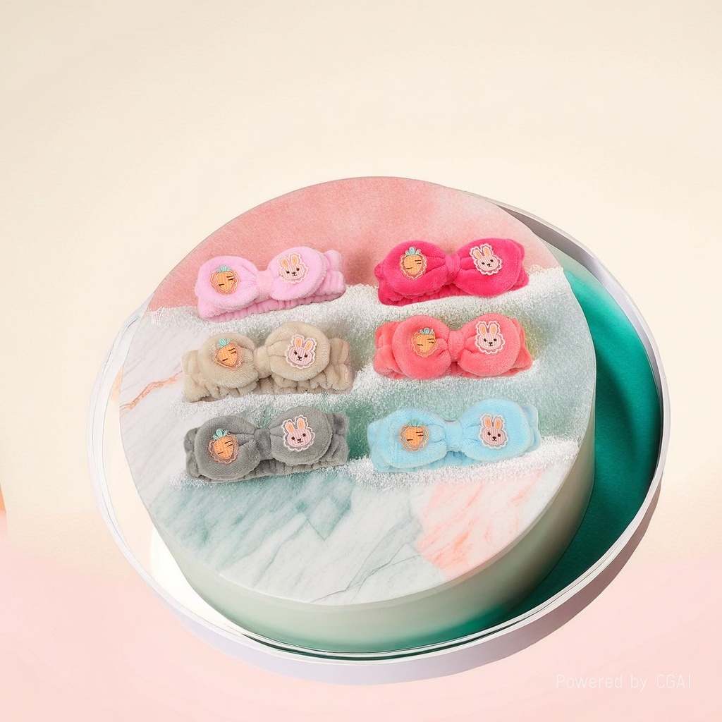 KT Cat, Cinnamon Dog, plush sports Yoga sweat-absorbing Hair Band, 18cm sweat-wiping Wristband