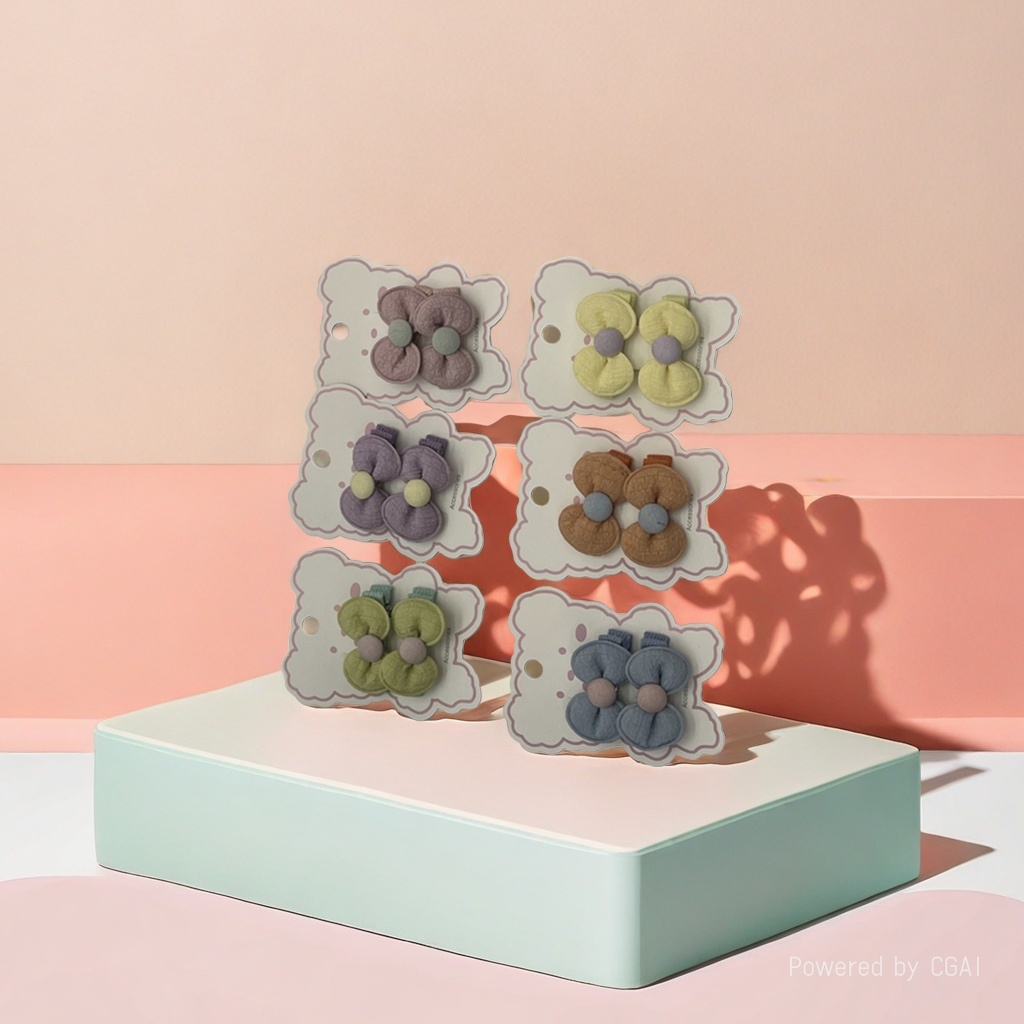 Acetic acid bow clip, shark clip, hair clip and hair accessory all-in-one multi-purpose hair clip Application Scenario