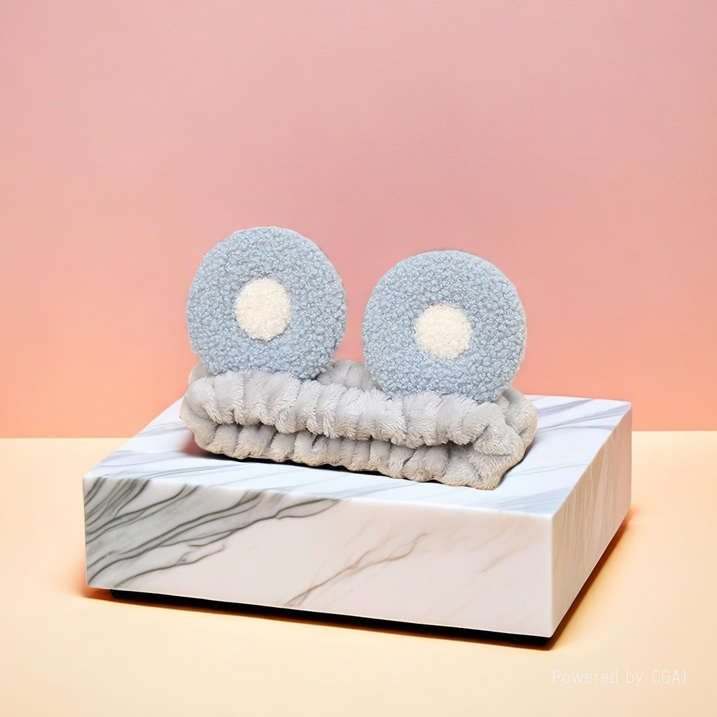 Plush large intestine hair band, hair accessory, square towel set and decoration 095528373 details Picture