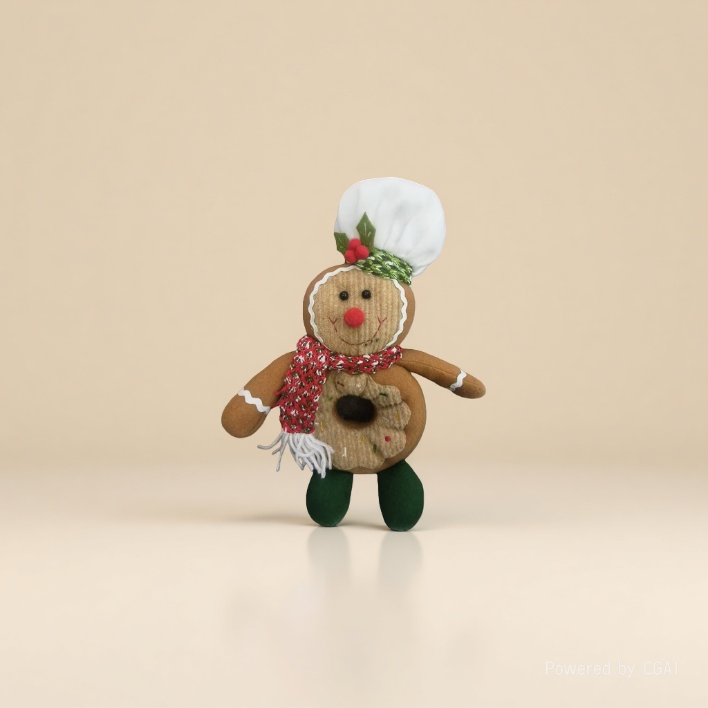 Christmas gingerbread man doll doll, festive decorative plush toy Specification image