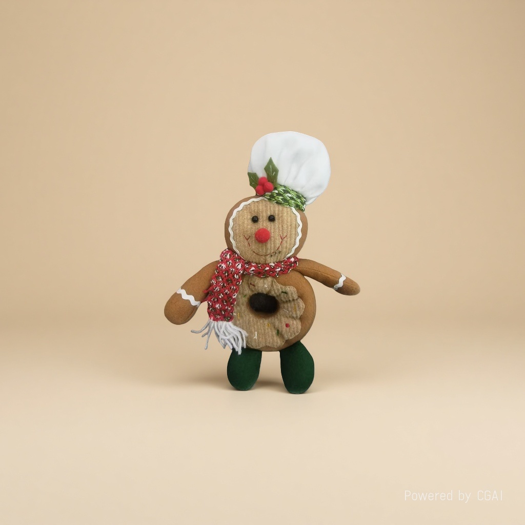 Christmas gingerbread man doll doll, festive decorative plush toy Application Scenario