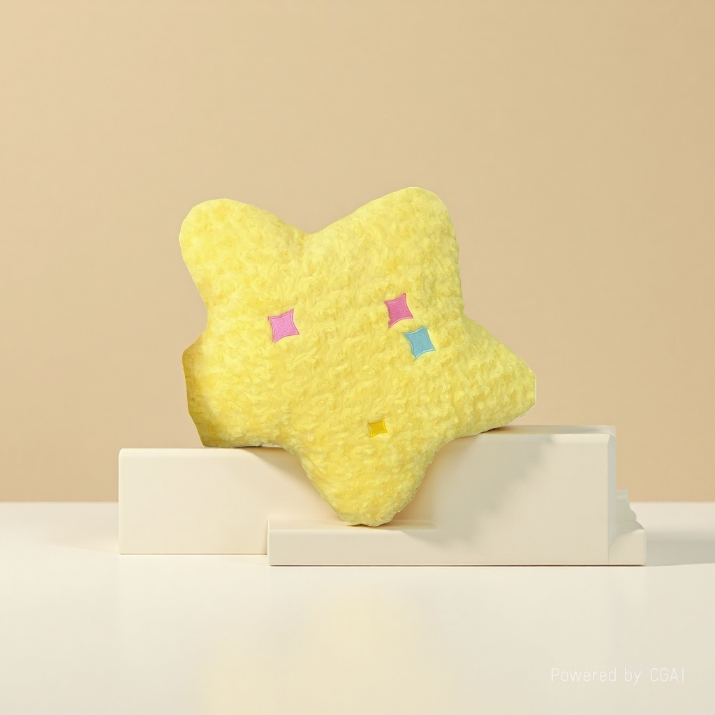 Cute plush toys, star and moon cushions, girls' room decoration sofa, plush toys, cushions, sleeping pillows